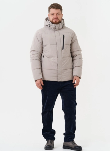 Зимний пуховик с капюшоном фото